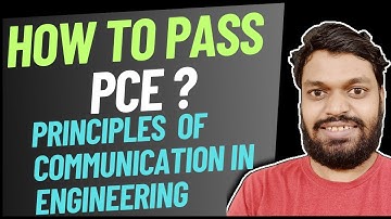 How To Pass PCE Principles of Communication Engineering | PCE Important Questions
