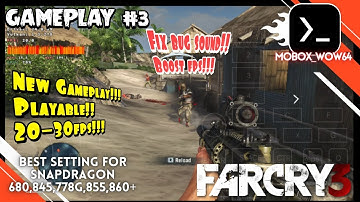 Far cry 3 - Mobox WoW64 Emulator Android low end Device Poco F1 Snapdragon 845
