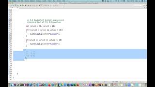 APCS Unit 3.6 Equivalent Boolean Expressions