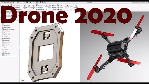 Solidworks Complete Project Drone - 2 -Spider Top- PART DESIGN-STEP BY STEP