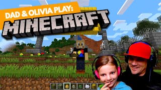 Dad And Olivia Play Minecraft - Fish Problems