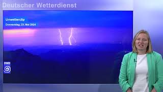 23.05.2024 Unwetterinformation - Deutscher Wetterdienst (DWD) screenshot 1