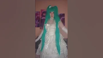 I wanna be your slave Miku dancing #miku #mikucosplay #mikudance #anime #cosplay #wedding #vocaloid