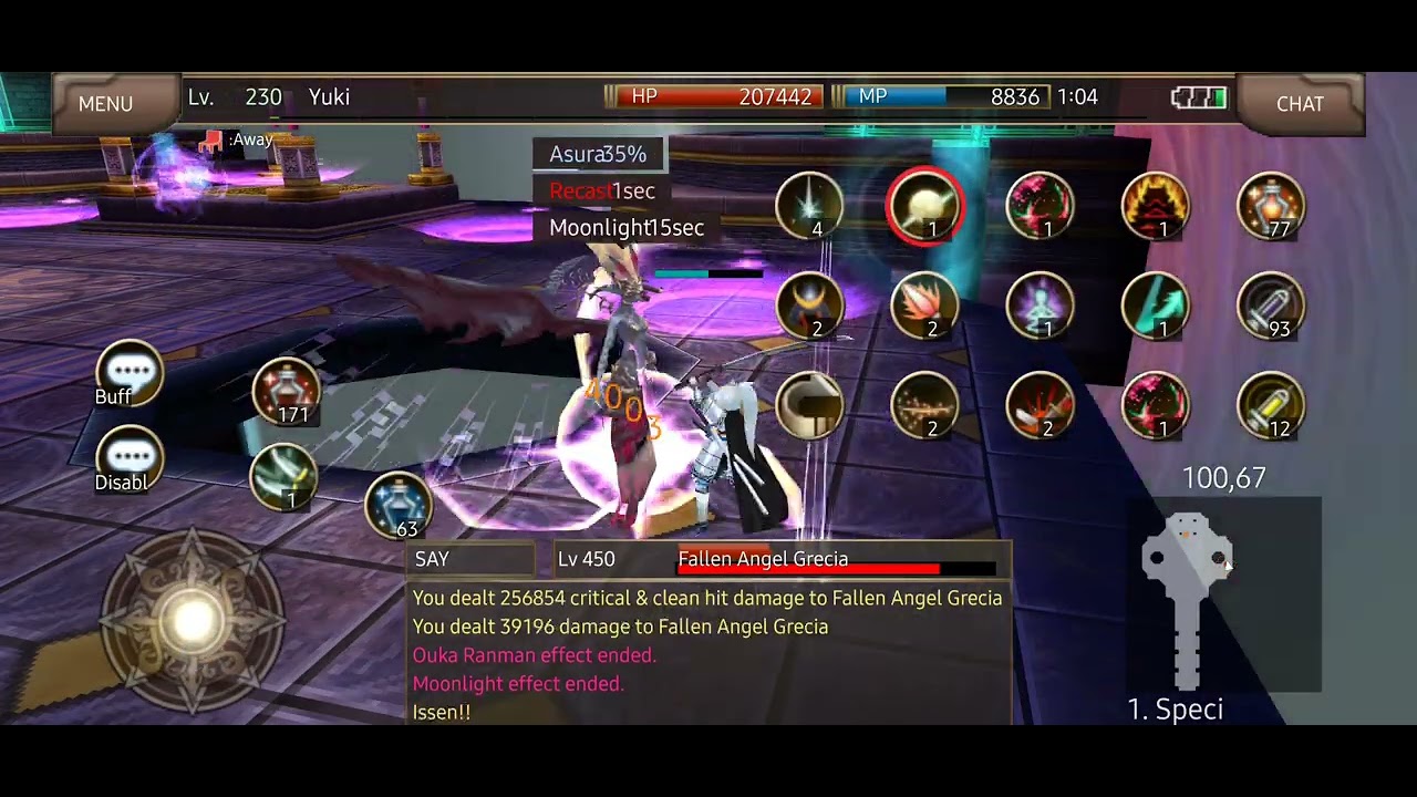 Iruna Online Samurai vs Grecia 450 (Disable)