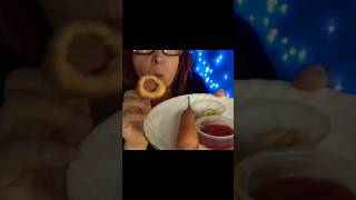 Juicy Corn Dogs #shorts #asmr  #angelabrightasmr #snacks #eating #softlife