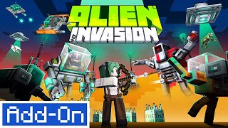 Alien Invasion Add-On | Early Showcase | Minecraft Marketplace Addon