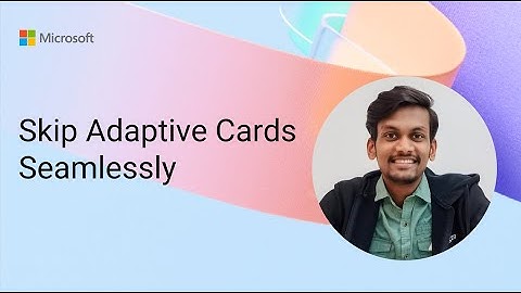 Skip Adaptive Cards Seamlessly in Copilot Studio
