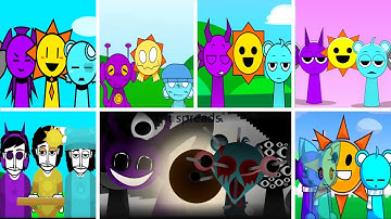 Incredibox - Sprunki but MIX Trio Mr. Sun vs Sky vs Durple  ALL Different MODS - PART  2