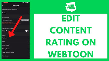 How to Edit Content Rating in WEBTOON (EASY!!)
