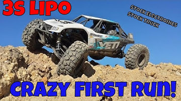 Axial Yeti 2.2 Rock Racer - 3S Lipo Crazy First Run!