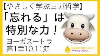 【ヨーガスートラ】1章10,11節 「忘れる」は特別な力！