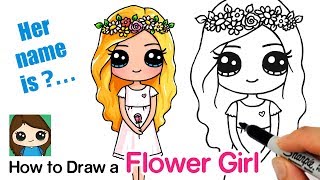 How to Draw a Flower Cute Girl | Snapchat Flower Crown Filter screenshot 3