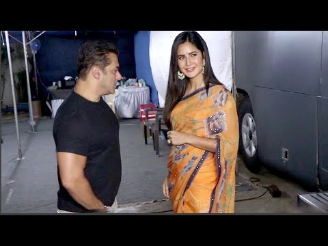 Salman Khan Very Cute Moment With Girlfriend Katrina Kaif Bharat Movie Promotion