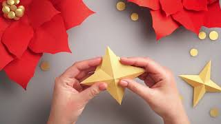 How to make 3D paper star + SVG, DXF, PDF Templates