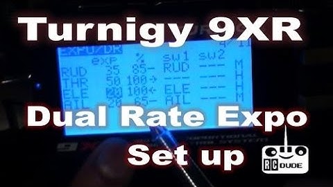 Turnigy 9XR Dual Rate Expo Set up