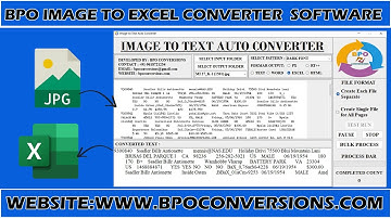 How to download image to excel converter software for data entry