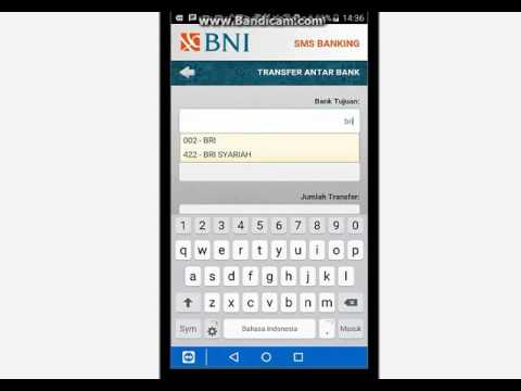 Cara transfer SMS banking Bni ke Bri - YouTube