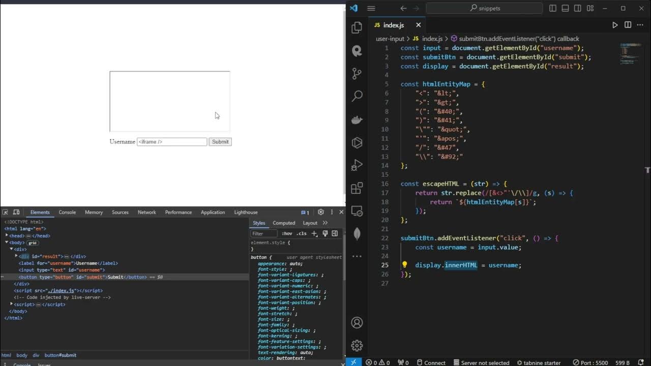 Get user input the safe way in JavaScript! - YouTube