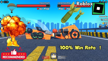 A 100% success rate in defeating all opponents using this setup in Crash Bots 💥 ROBLOX