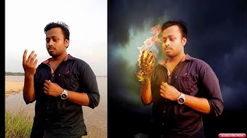 Flaming Hands | Photoshop Tutorial I the burning hand photo manipulation time lapse speed art