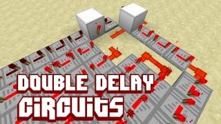 Minecraft QASI: Double delay circuits (Save repeaters)