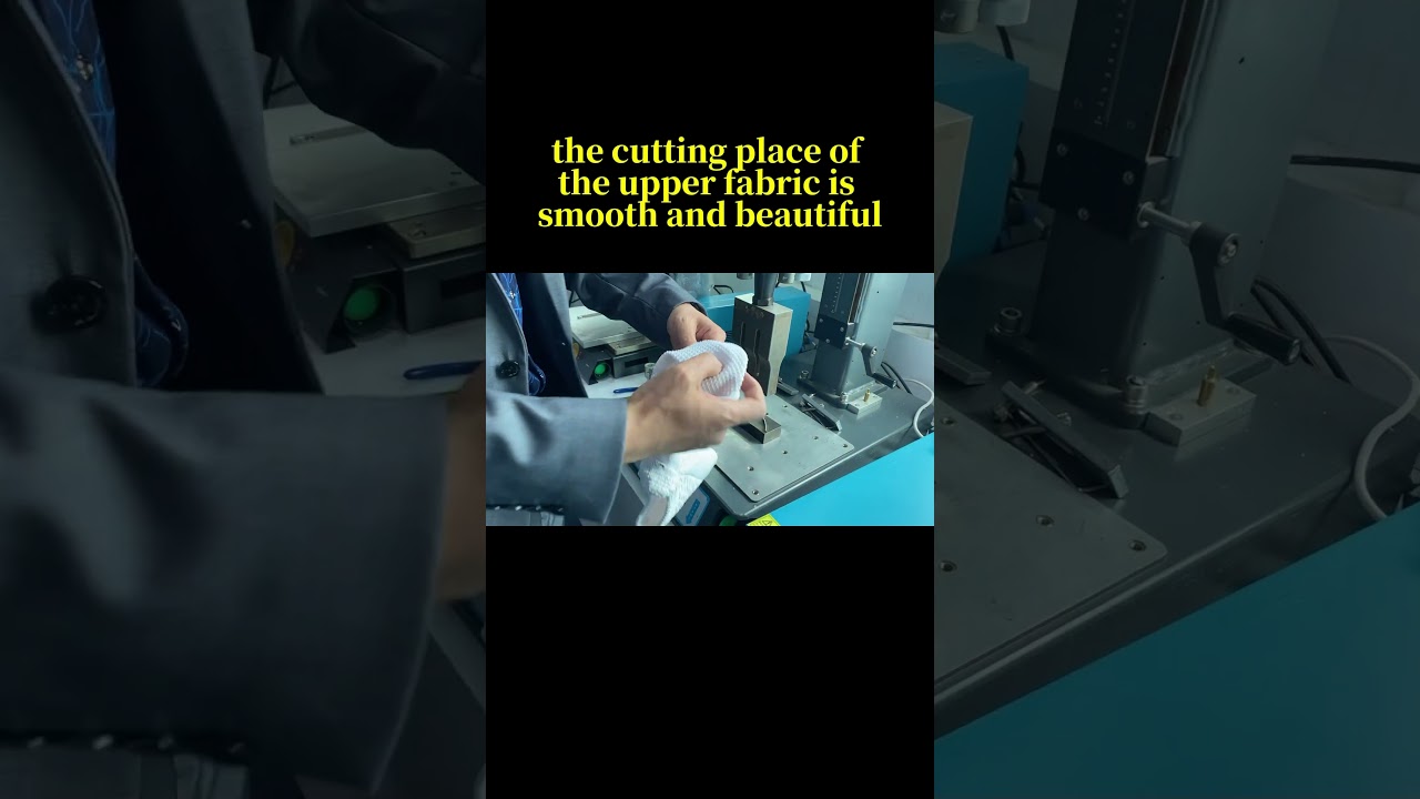 Ultrasonic welding shoe upper fabric