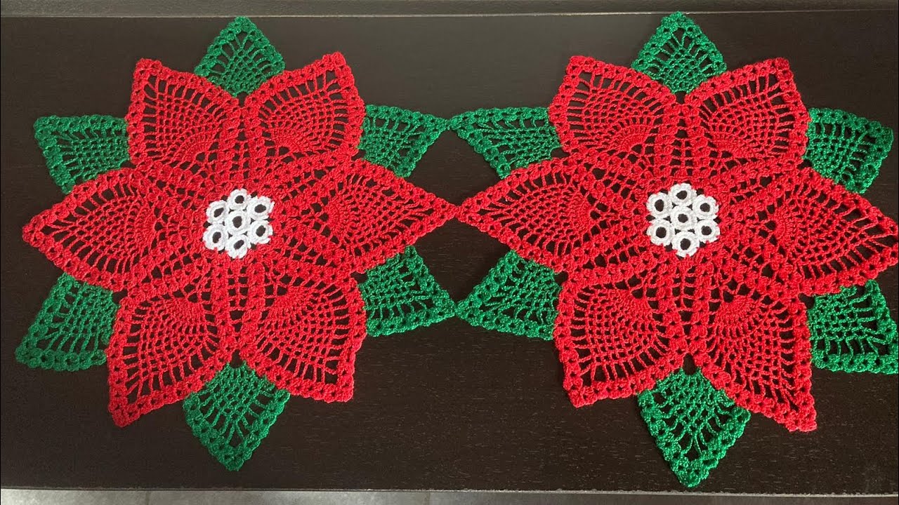 Pascuas de Navidad a crochet (flor noche buena) ? - YouTube