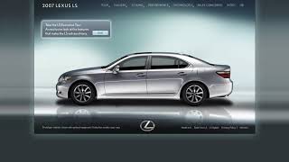 2007 Lexus Ls Flash Website In 2006