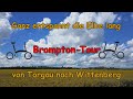 Ganz entspannt die Elbe lang - Brompton-Tour von Torgau nach Wittenberg