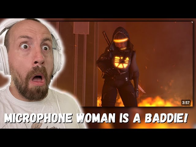 MICROPHONE WOMAN IS A BADDIE!!! the skibidi wars 103 (REACTION!!!) class=