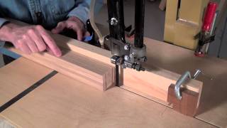 Cutting a bridle joint using a bandsaw fence made with your tablesaw