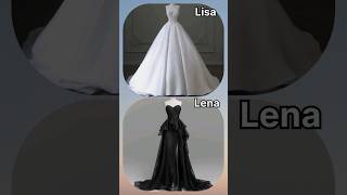 Lisa or Lena (White or Black? Edition) #fyp #shorts #viral #choose #blackandwhite