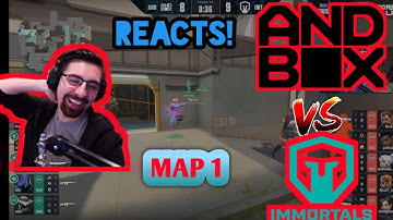 Shroud Reacts to IMMORTALS  Vs  ANDBOX  !! MAP 1  !!lower Brackets