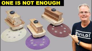 Sanding Block That Uses Random Orbit Sander Discs.