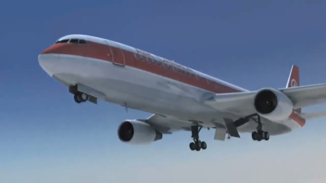 Air Canada Flight 143 - Landing Animation - YouTube