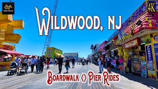 Wildwood New Jersey Boardwalk & Morey's Piers 4K