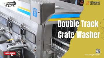 Double Track Crate Washer | Hatchery Basket Washer | Chick Basket Washer