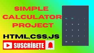 Simple Calculator Project using HTML, CSS & JavaScript | Beginner Web Development Tutorial