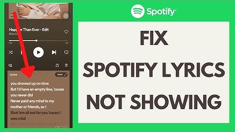 How to Fix Spotify Lyrics Not Showing/Working Error 2022 (Quick & Easy!)