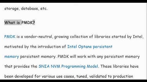 What is SPDK, PMDK and Intel VTune Amplifier