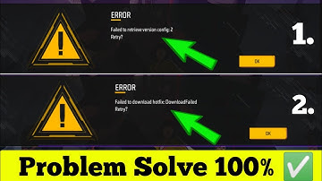 Failed To Retrieve Version Problem | Free Fire failed to retrieve version config:2 problem solve 