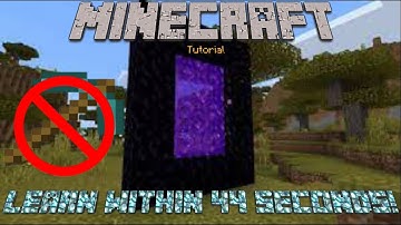 Minecraft | How to build a nether portal without diamonds! | How To/Tutorial