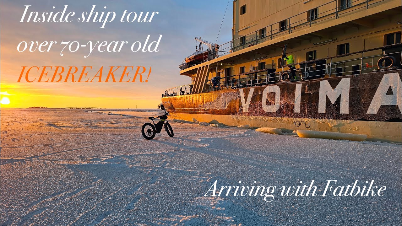 Icebreaker Voima vs Fatbike - I got invited on board the Icebreaker!