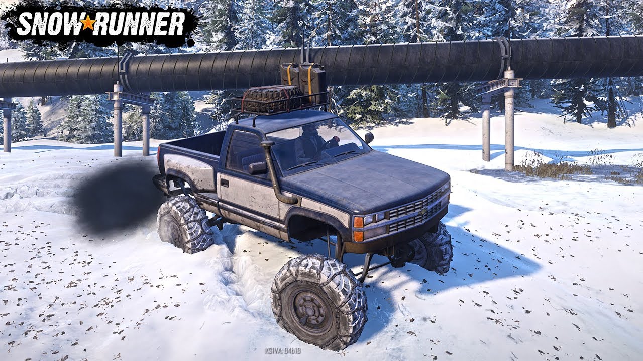 CUMMINS SWAPPED CHEVY 1500 PICKUP SNOWRUNNER MOD DEEP SNOW YouTube