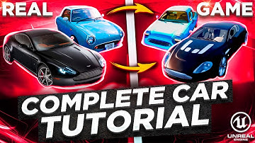 How to create and setup CARS in UNREAL ENGINE 5.3 | Part 1 - static mesh to basic blueprint