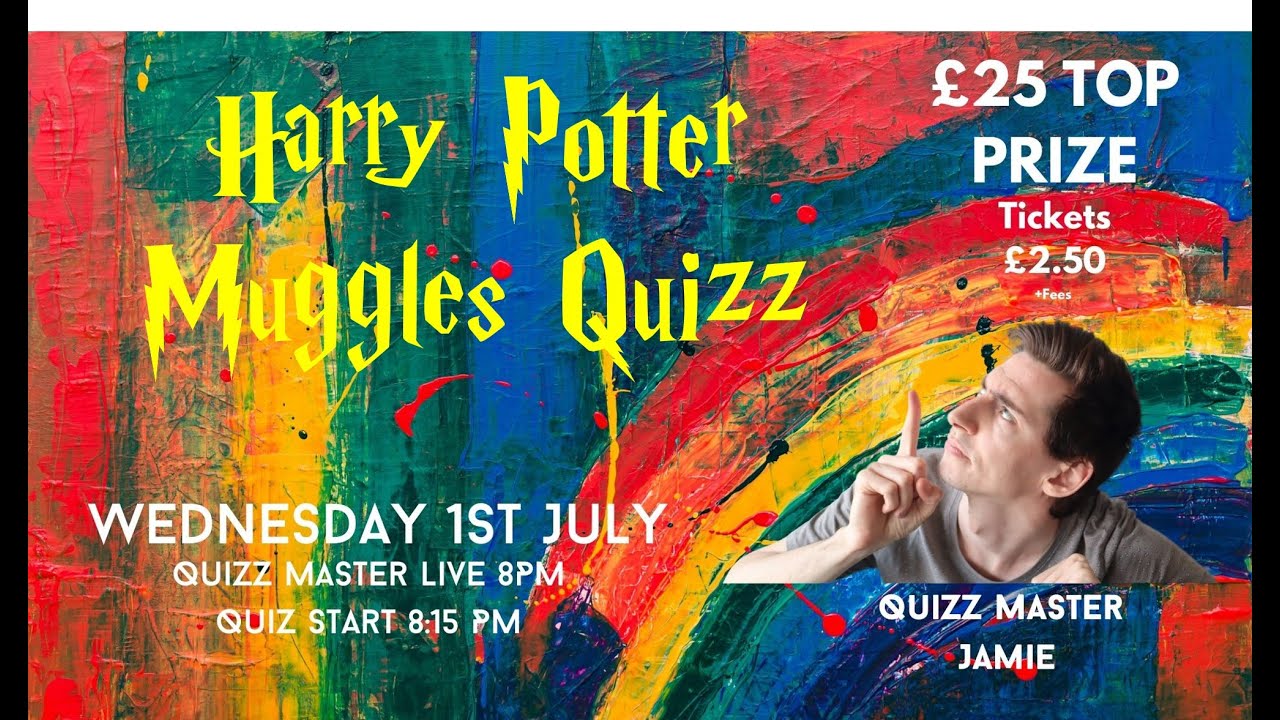 Harry Potter Quiz Night Live for all you Muggles (1st July 8PM BST