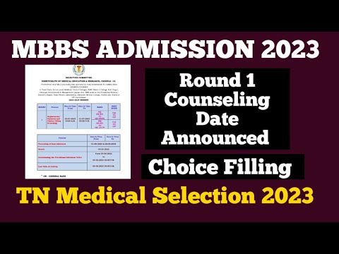 TN MBBS/BDS ADMISSION|