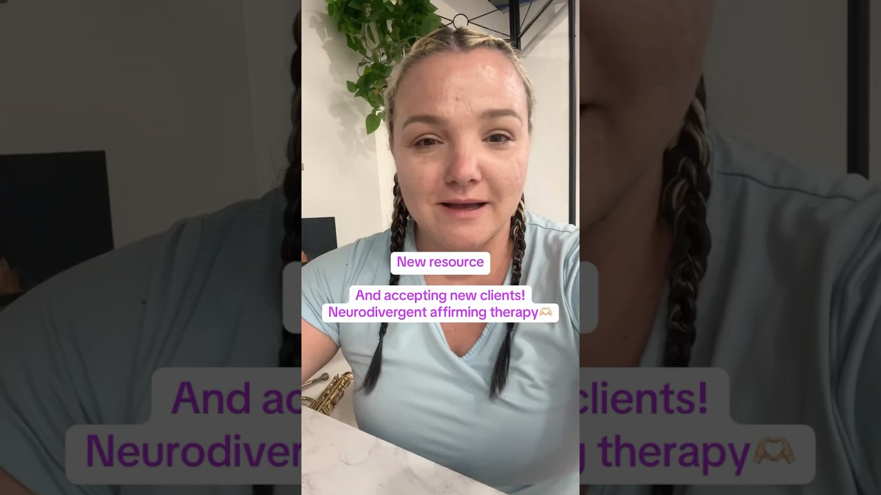 Neurodivergent affirming therapy🫶🏻