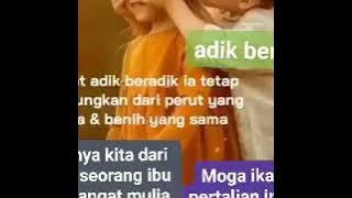 Story' wa untuk Abang beradik