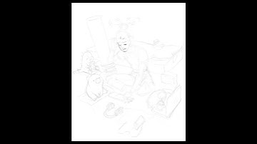 Illustration on iPad Pro (Procreate)